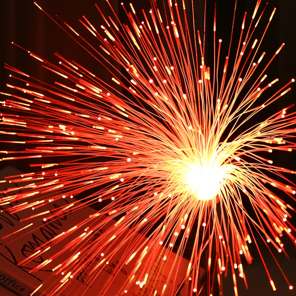 Романтический светодиодный RGB-светильник меняющий цвет волоконный Ночной