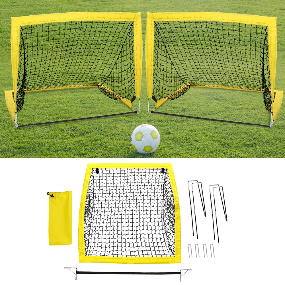 

Portable Soccer Goal Pop Up Goal Nets Backyard Training Goal for Kids Teenagers Outdoor Practice High Quality Soccer Net