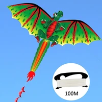 kids cute 3d dinosaur kite flying game outdoor sport playing toy with 100m line