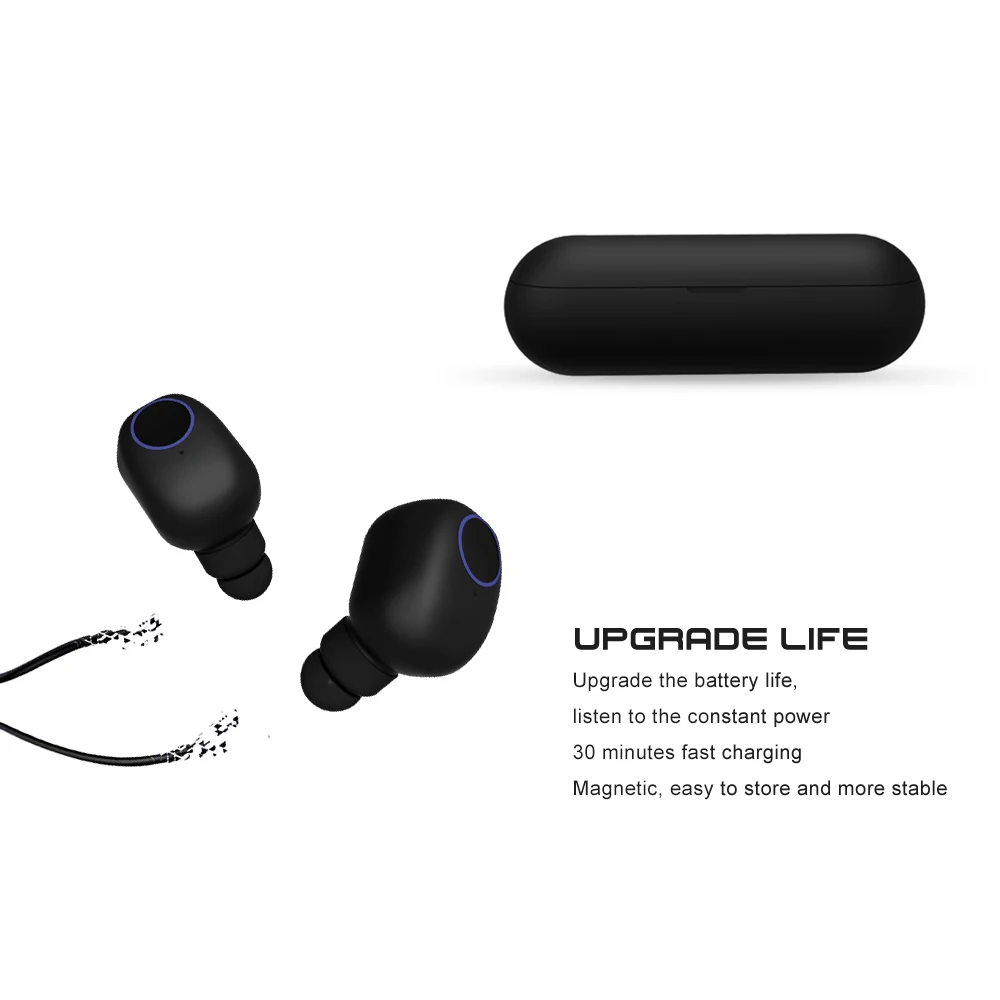 Беспроводные Bluetooth наушники HEYPOD TWS мини музыкальные Hi Fi беспроводная гарнитура с