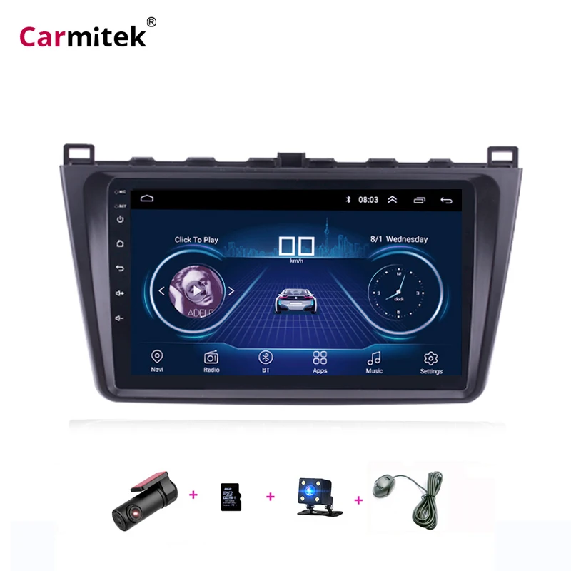 Автомобильный мультимедийный плеер Carmitek 9 дюймов 2 DIN GPS-навигация радио Android для