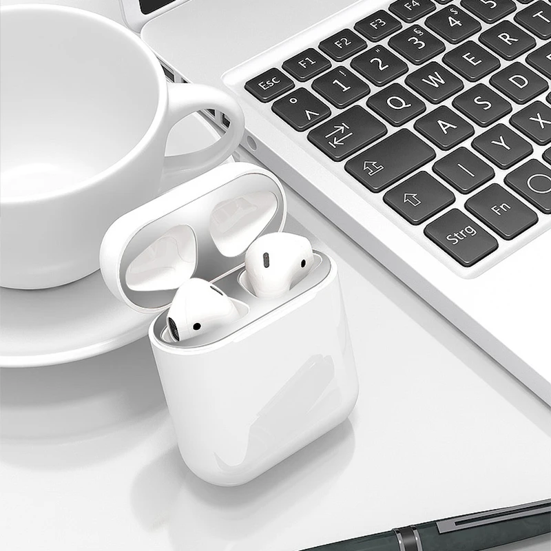 Для Apple Air Pods металлическая защита от пыли наклейка Bluetooth наушники поколение 1 2