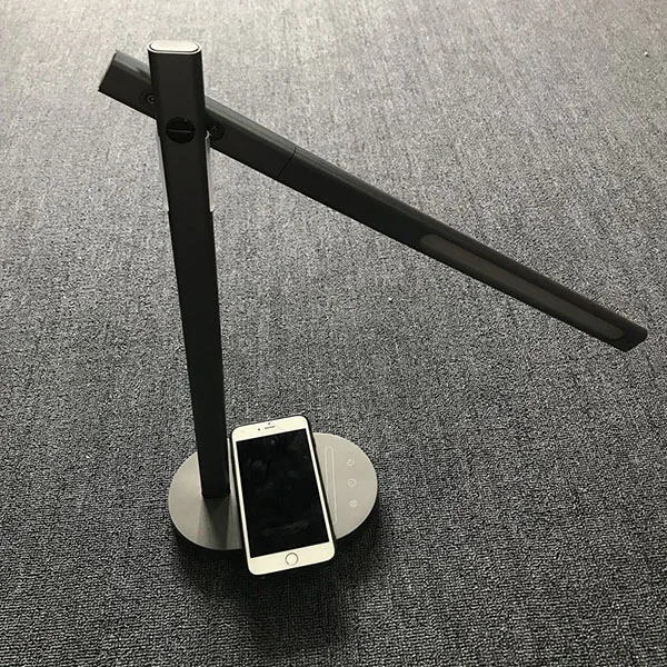 gray wireless QI беспроводной зарядный телефон современный светодиодный складной настольный светильник с usb-портом 30 уровней яркости Диммер офисный Настольный светильник для чтения - Цвет корпуса: gray wireless
