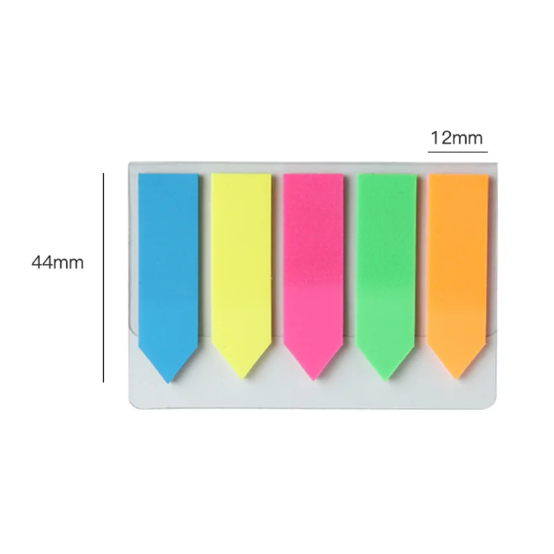 Memo Pads Comix D6019 Easy Tab Notes Stick Colorful (arrow) Transparent Naked 76x125mm Color Assorted(5 Color) 20 Sheets N | Канцтовары