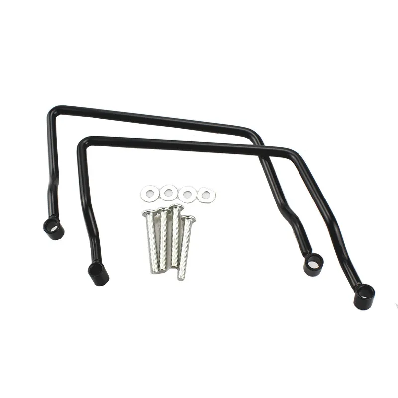 

2pcs Black 24cm Motorcycle Saddle Bag Guard Support Bar Bracket For Kawasaki Vulcan VN 900