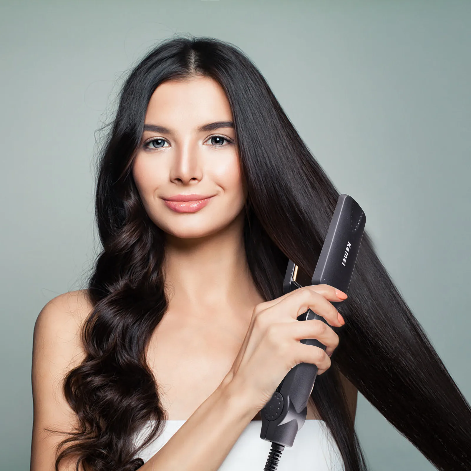 Профессиональный Выпрямитель для волос керамический турмалиновый ионный