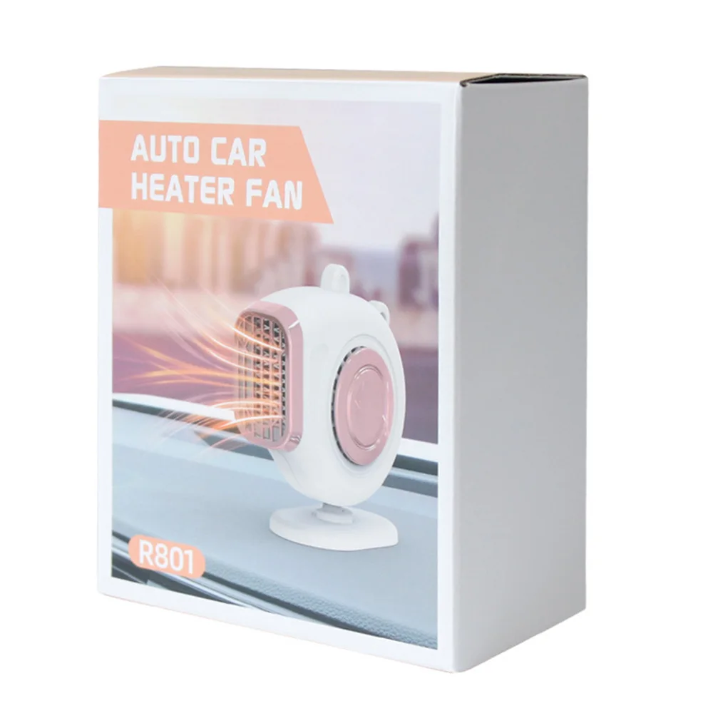 

Portable Auto Car Heater Defroster Demister 12V 120W Electric Heater Windshield 360 Degree Rotation ABS Heating Cooling Fan
