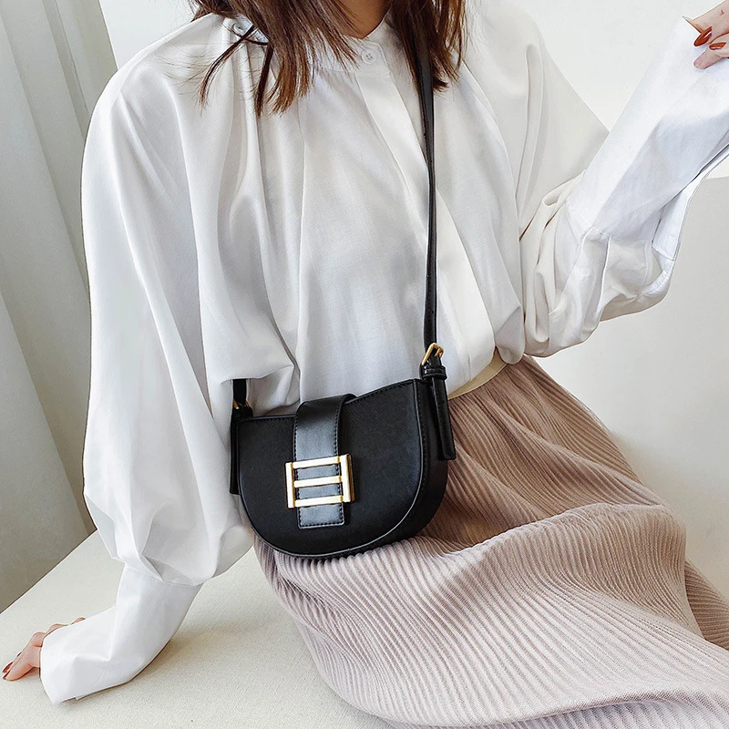 Новые сумки-седло из искусственной кожи для женщин 2020 Маленькая женская