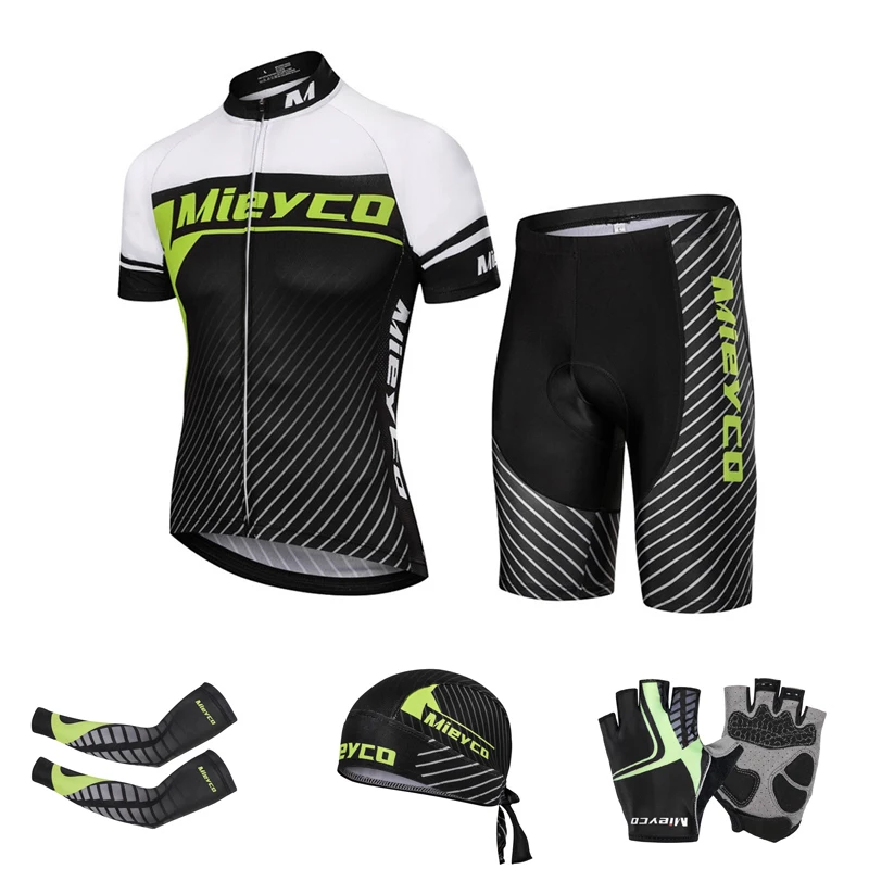 Одежда для велоспорта. Велоспорт комплект. Mieyco White Cycling Jersey Black short Sleeve ropa Ciclismo Triathlon Bike Clothing MTB Jersey Breathable Bicycle clothes.