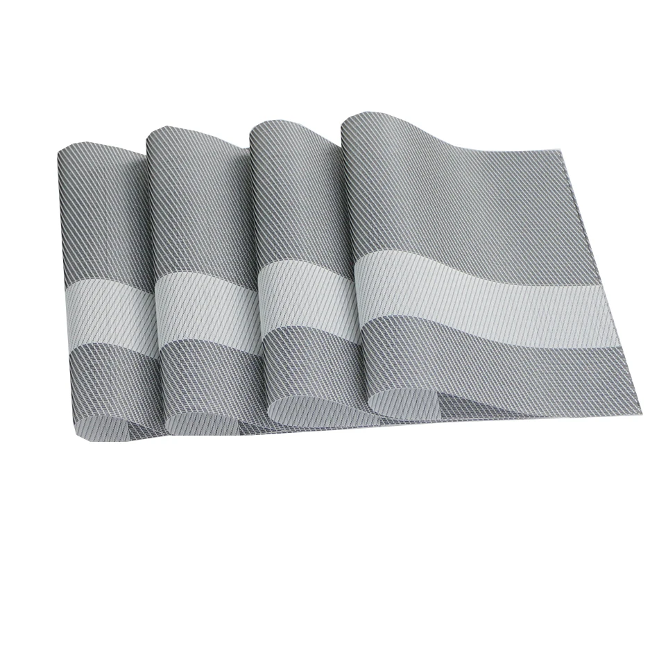 Дешевые Виниловые плетеные салфетки из ПВХ водонепроницаемые прочные коврики