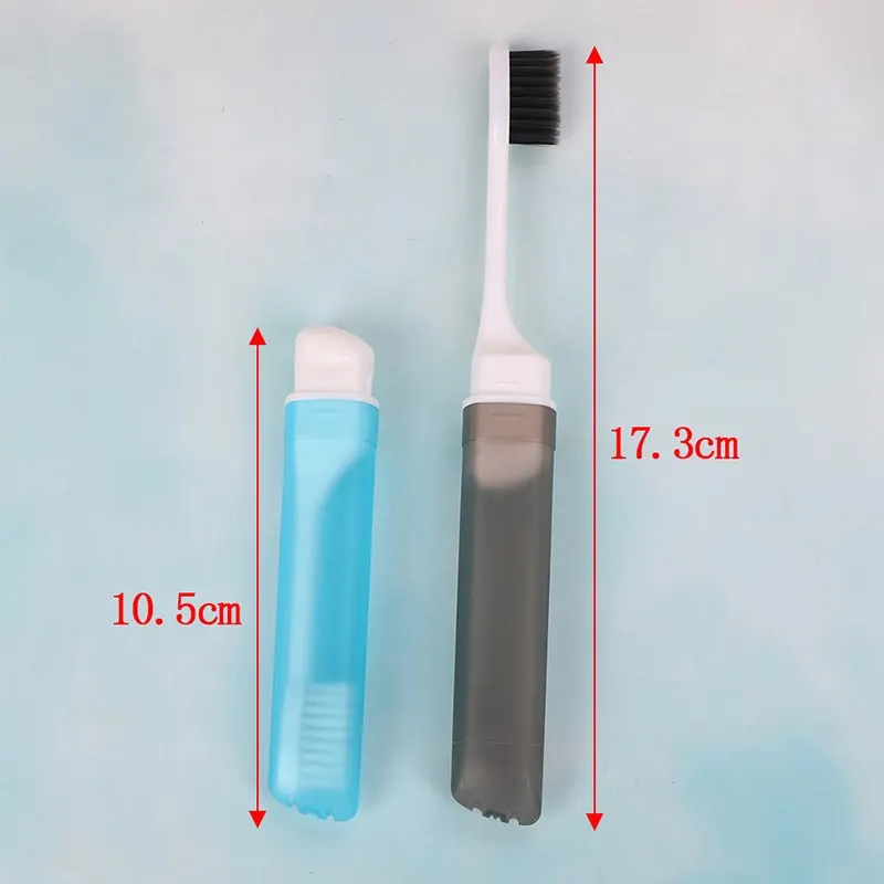 Portable Compact Bamboo Charcoal Folding Toothbrush Fold Travel Camping Hiking Outdoor Foldable Teethbrush Multi Styles | Красота и