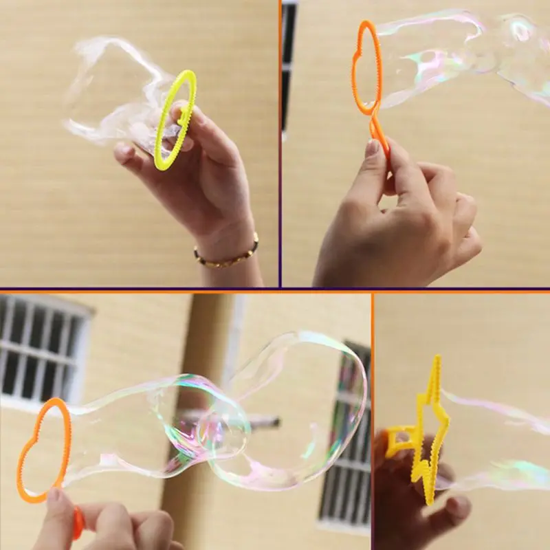 

12Pcs/Set Plastic Bubble Hoop Water Blowing Bubble Soap Tools Kids Outdoor Toys Children Day Gifts