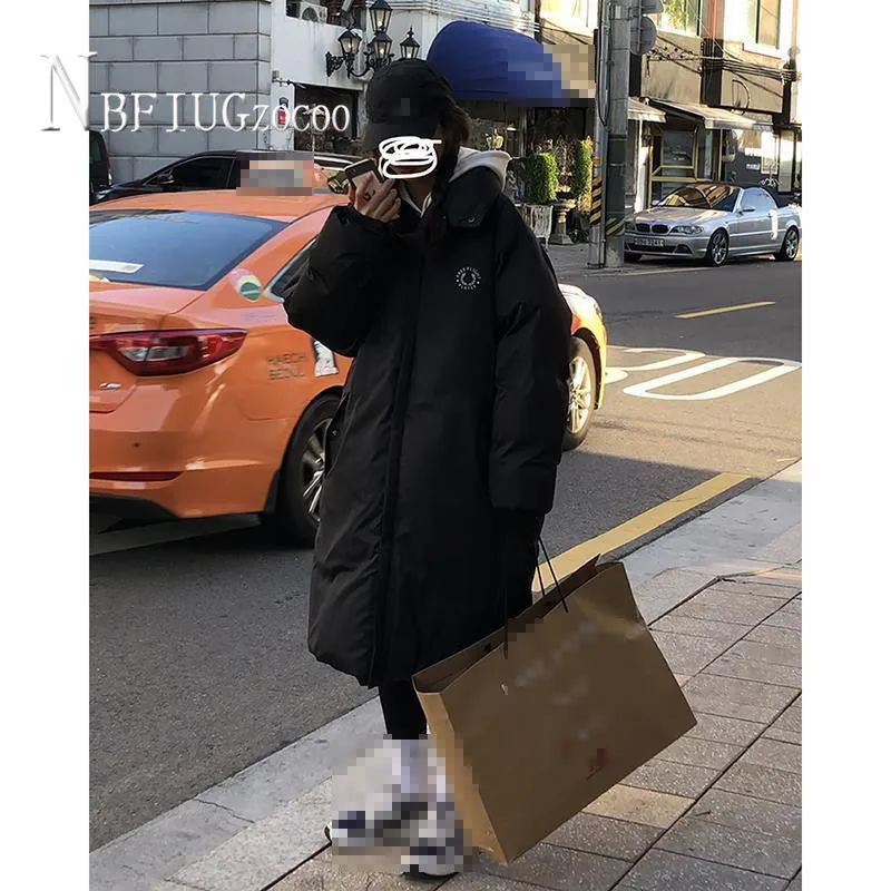 

Bread Long Style Thick Autumn Winter Warm Women Parkas Hongkong Style Loose Female Jacket