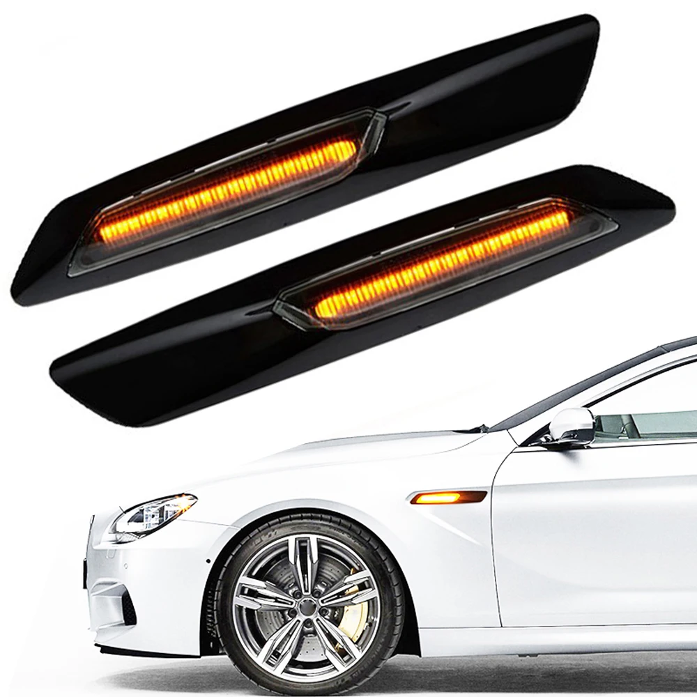 

Car Fender Side Marker Lights Turn Signal Dynamic Indicator Lamp For BMW E90 E91 E92 E93 E60 E61 530xi 535xi 525i 328i 325i 330i