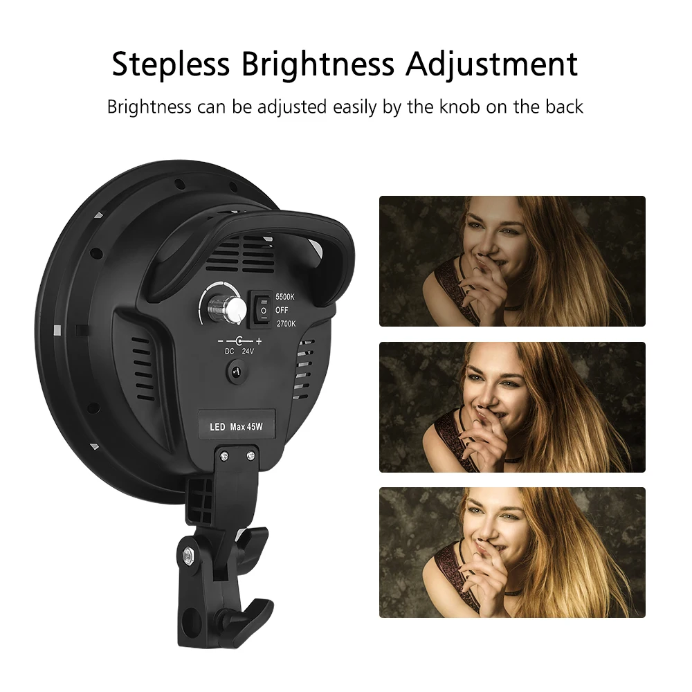 Andoer 3 шт. комплект софтбоксов для студийной фотосъемки светодиодный светильник