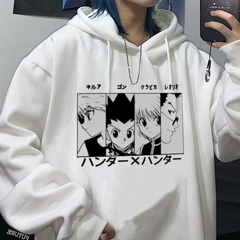 Уличная одежда кавайные толстовки Hunter X Женская мультяшная толстовка Толстовка