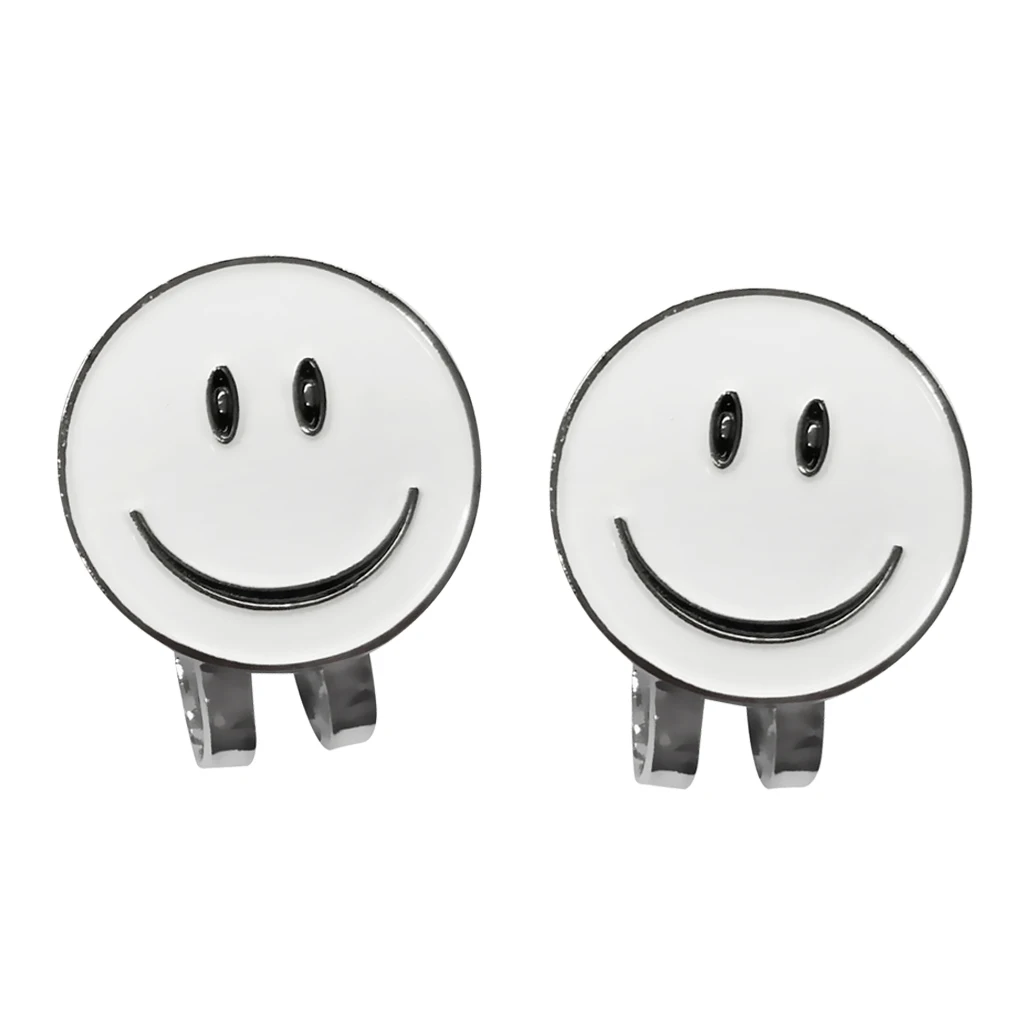 Набор из 2 забавных смайликов Гольф-маркер и магнит заколка на шляпу аксессуары