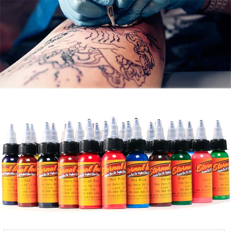 Набор чернил для татуировок 16 шт. набор перманентного макияжа пигментов бровей