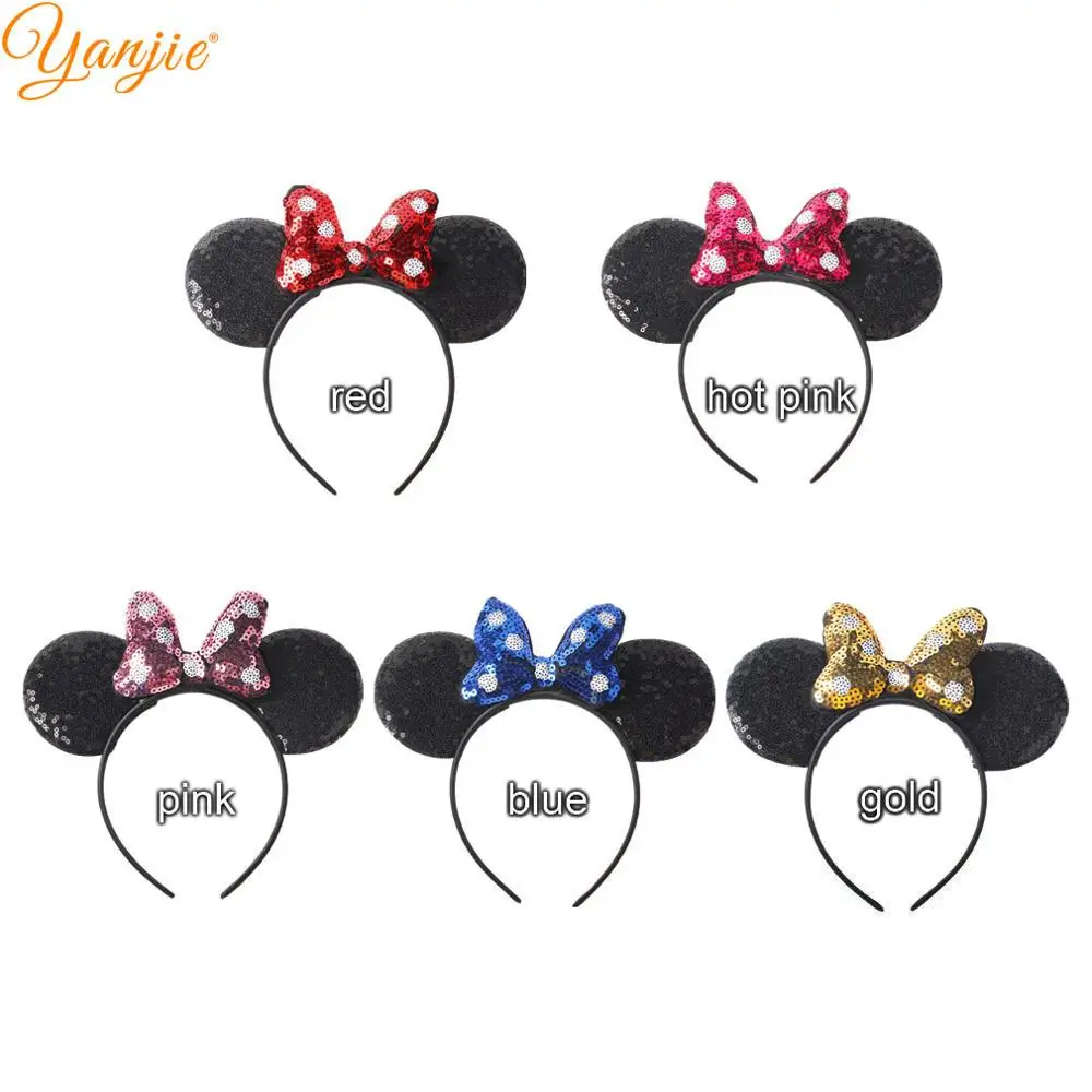 1 шт. повязка на голову с ушками мыши| |