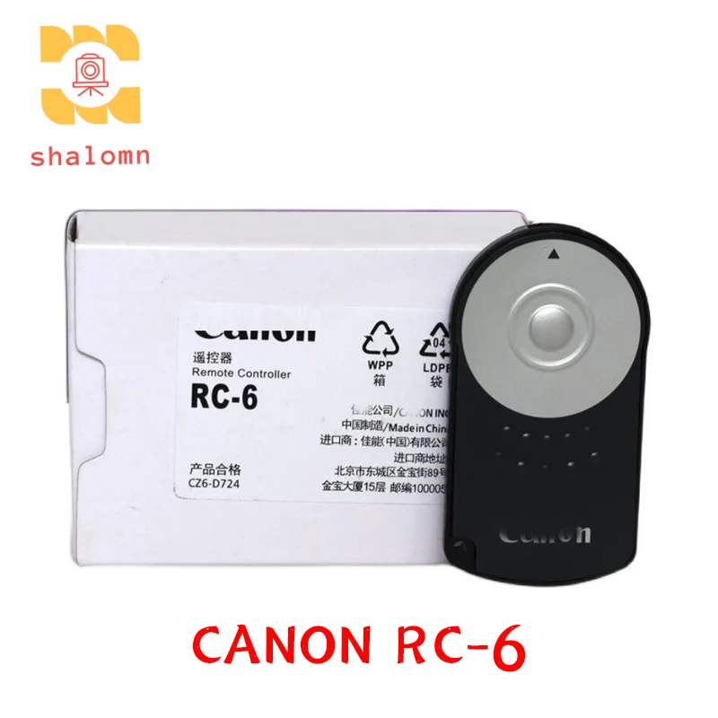 New Original RC-6 Infrared Wireless Remote Control For Canon 5D Mark II III IV 6D 70D 80D 760D 750D 700D 650D 600D 550D 500D