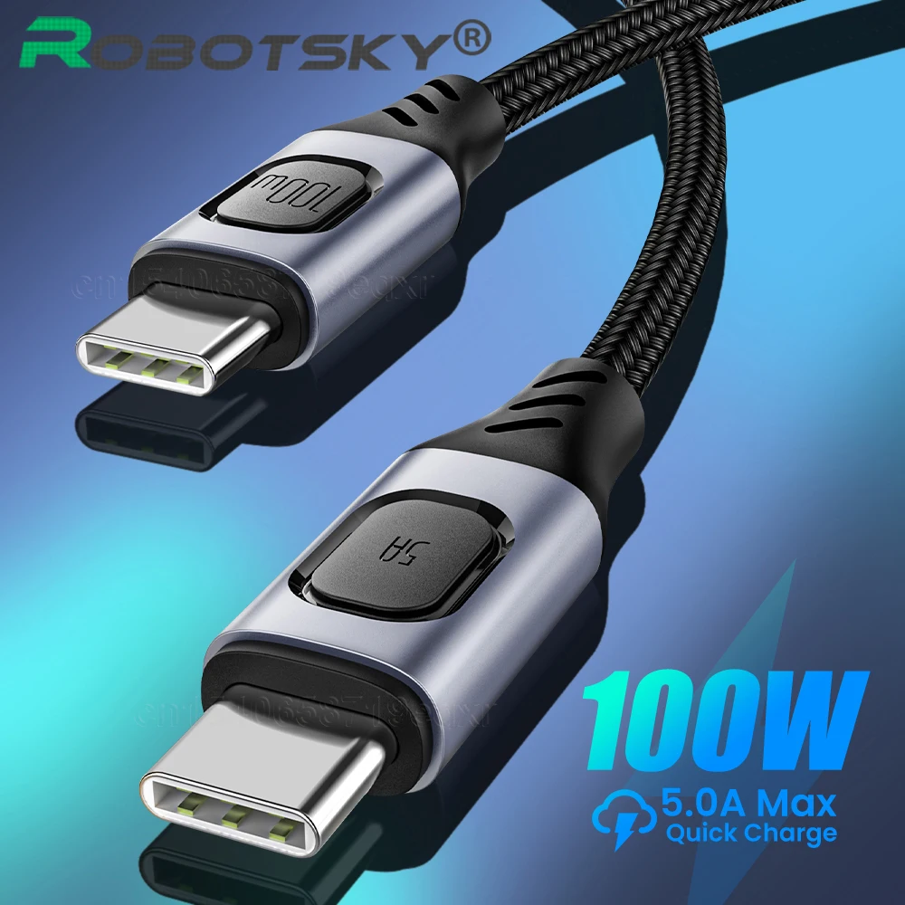 Кабель USB Type C для передачи данных 5 А 100 Вт|Кабели мобильных телефонов| |