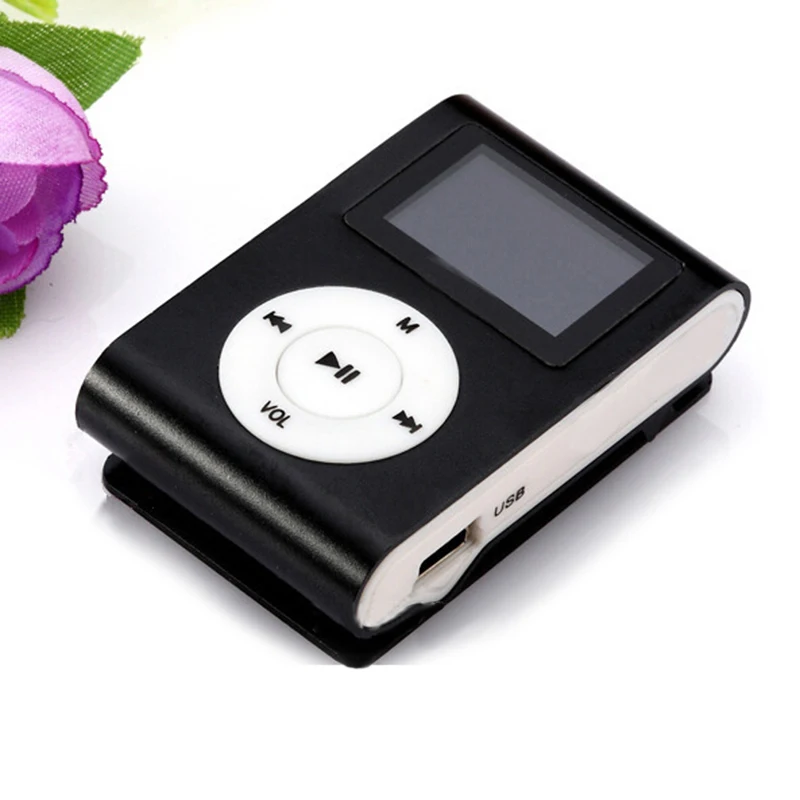 Новинка Мини USB MP3-плеер с ЖК-экраном Поддержка 32 ГБ Micro SD TF карта радио портативные