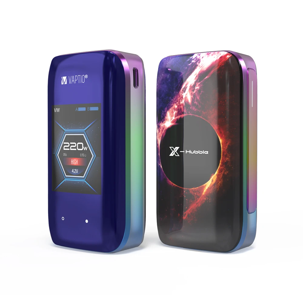 100% Оригинальный вейп мод Vaptio X-с буфами на рукавах 220W Мощность 510 нить 2TFT Экран