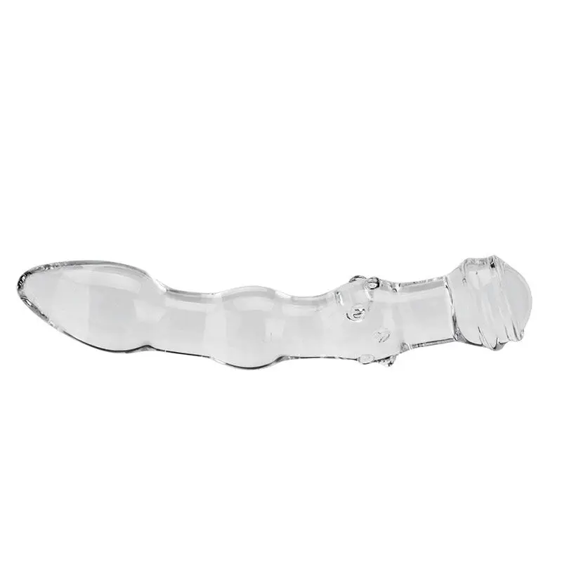 HEYIYI стеклянный дилдо из стекла пирекс фаллоимитатор Кристальный пенис Анальная