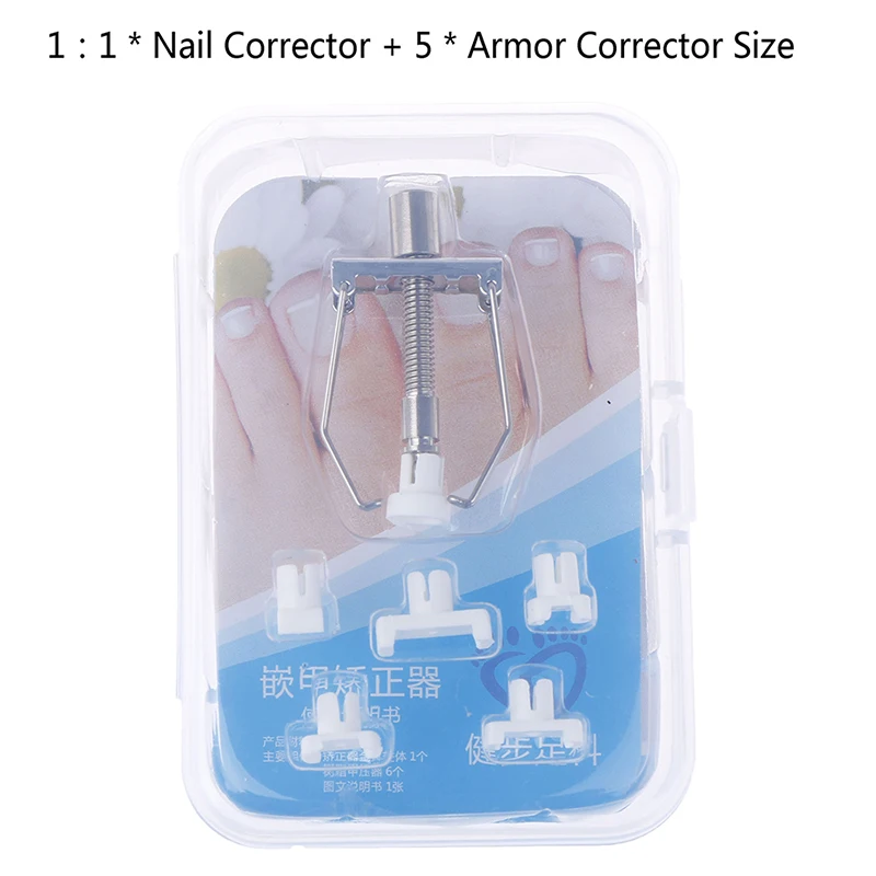 1 Set Ingrown Toenail Correction Tool Nail Corrector Kit Toe Paronychia Brace Pedicure Care Hot | Красота и здоровье