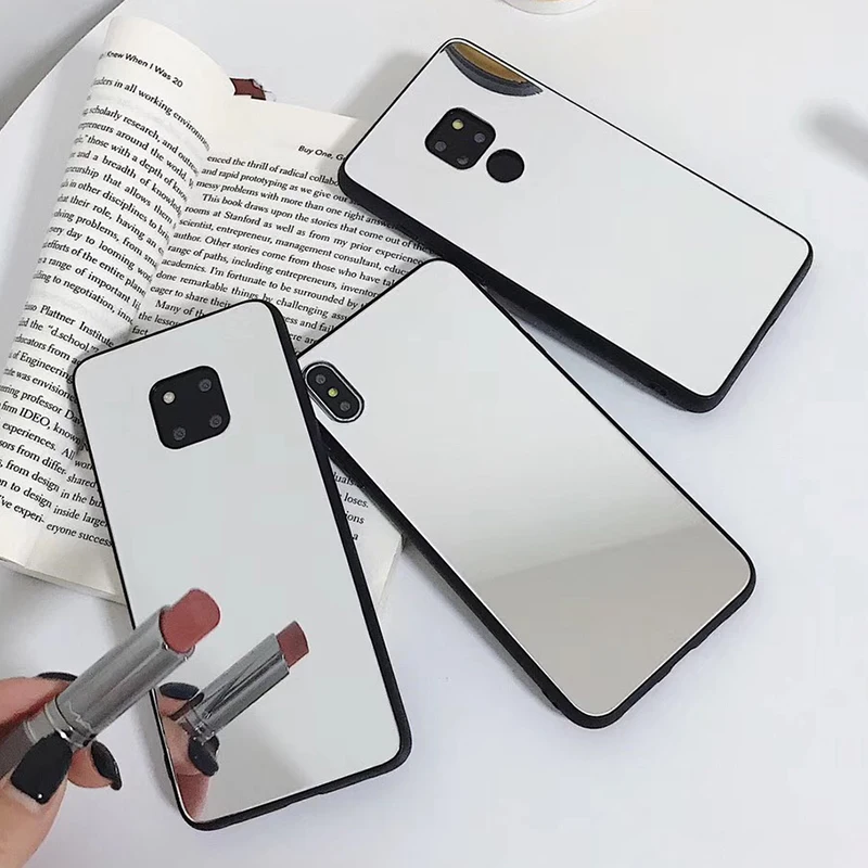 Для чехол для телефона samsung Galaxy A40 Чехол класса люкс из розового золота мягкий чехол из ТПУ с зеркалом 40 30 A50 A70 A20 A10 S8 S9 S10 плюс S10e S7 край