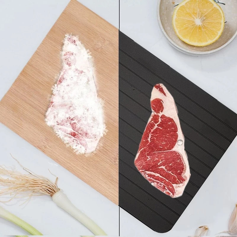 

0.03MM Defrosting Tray Home Kitchen Aluminum Alloy Meat Fast Defrost Thickness Defrosting Tray Kitchen Tools Accessories