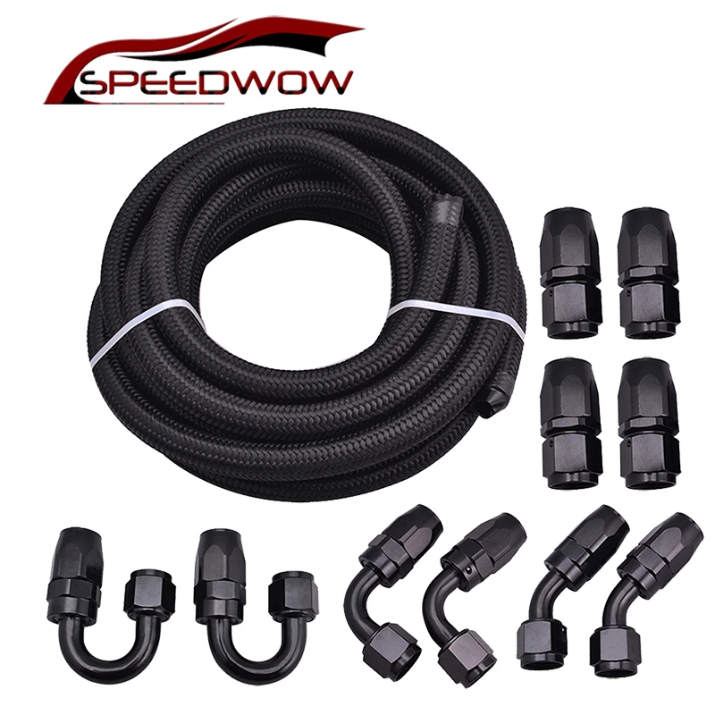 SPEEDWOW 10AN AN10 фитинги для масляного топлива шланг Конец 0 + 45 90 180 градусов масляный