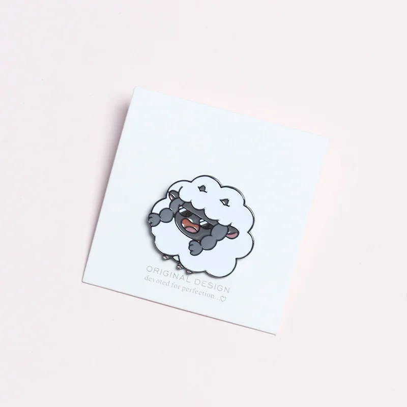 Корейские значки с героями мультфильмов крутые солнцезащитные очки Овцы Броши