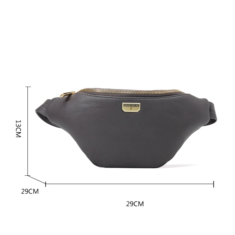 Модная поясная сумка с бананом новая брендовая Женская из искусственной кожи