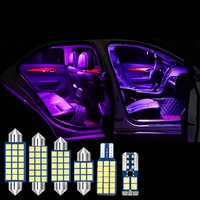 6pcs white error free bulb led car interior reading light kit for jeep compass 2017 2018 2019 dome reading lights trunk lamp