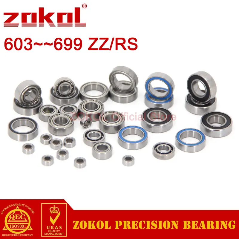 Цоколь 10 шт 603 699 миниатюрный шариковый подшипник с глубоким жёлобом 604 605 606 608 623 624