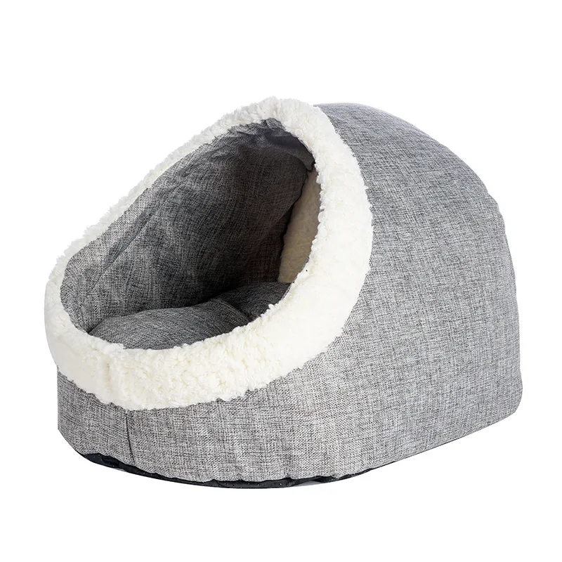 

Puppy Litter Kennel Cat Nest Plush Stuffing Warm Cold Protection Thicken Pet House Removable Washable For Cats/Dogs Supplies