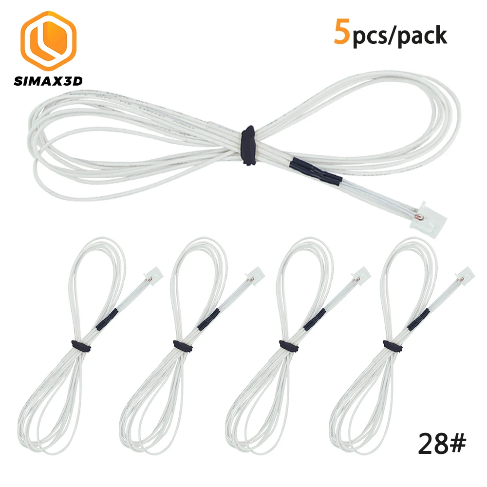 SIMAX3D 28 # NTC 3950 Термисторы с кабелем для 3D принтера Reprap Mend RAMPS 1 4 A4988 MK2B 100K Hotend DIY