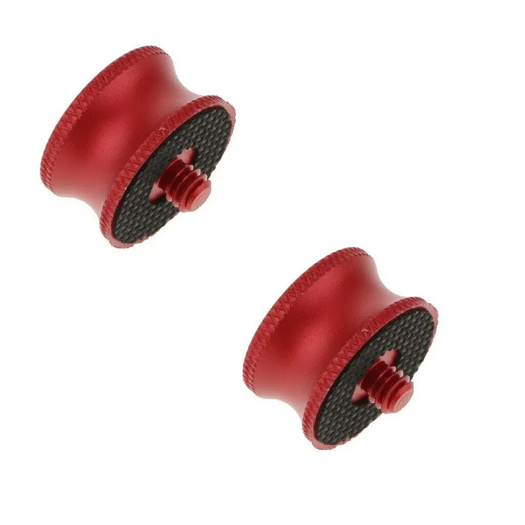 

2pcs 1/4" Male to 3/8" Female Screw Thread Adapter for Tripod DSLR Camera Red