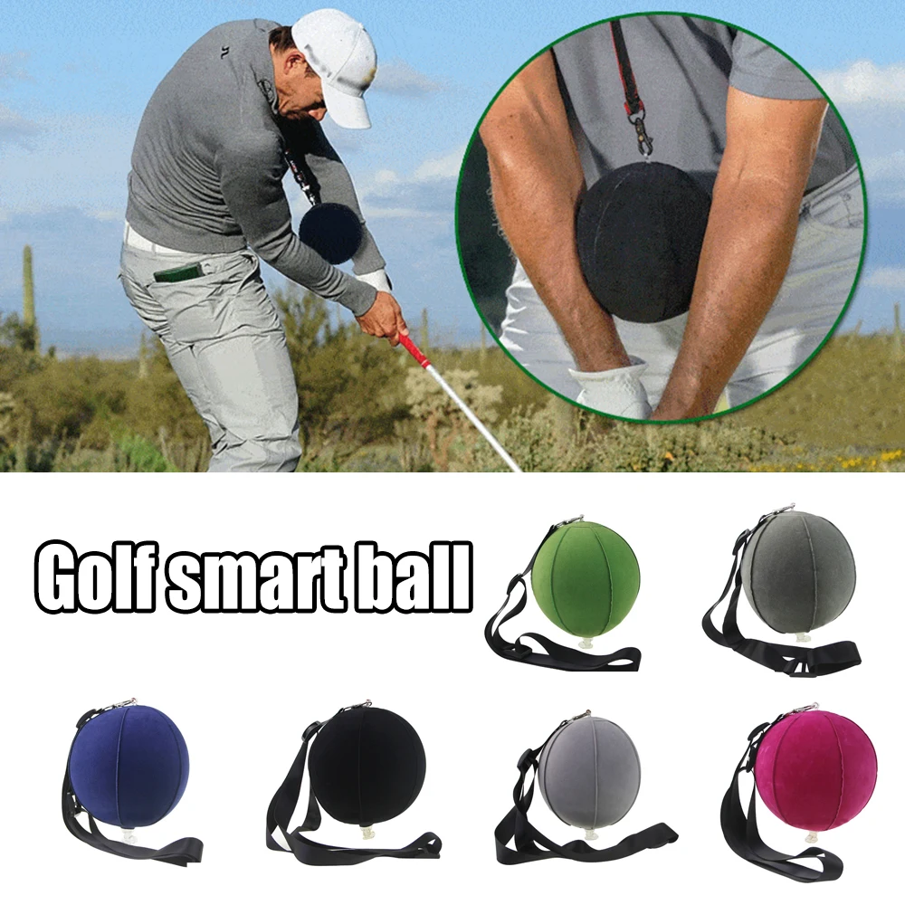 

New Arrival Golf Swing Training Aid Arm Band Trainer Impact Ball Inflator Posture Motion Correction For Beginner Practice