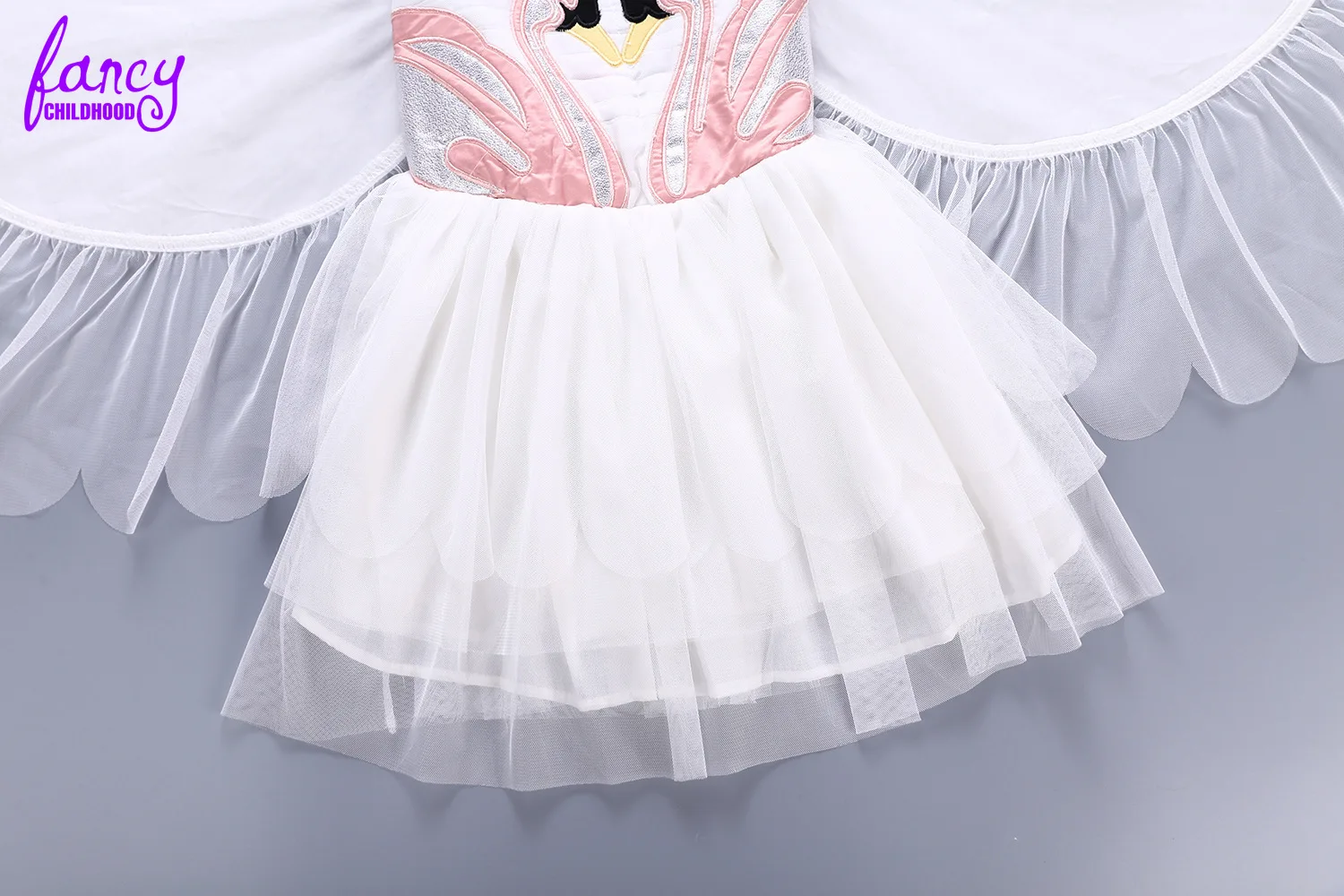 Детский Рождественский костюм белого лебедя на Хэллоуин детская фантазия