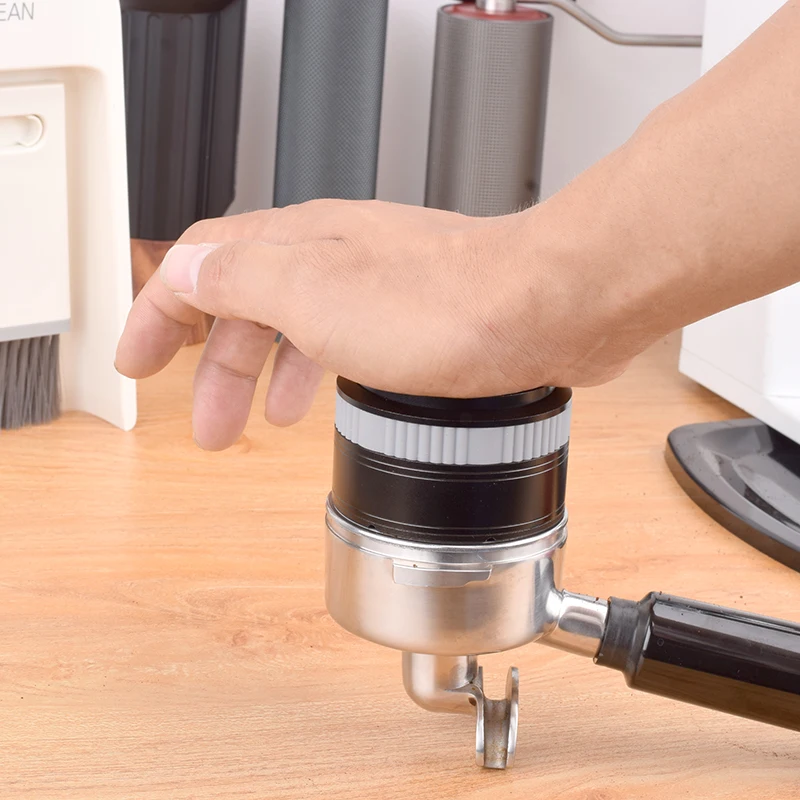 Кофейный Темпер с ладонью эластичной силой нержавеющая сталь противоударный