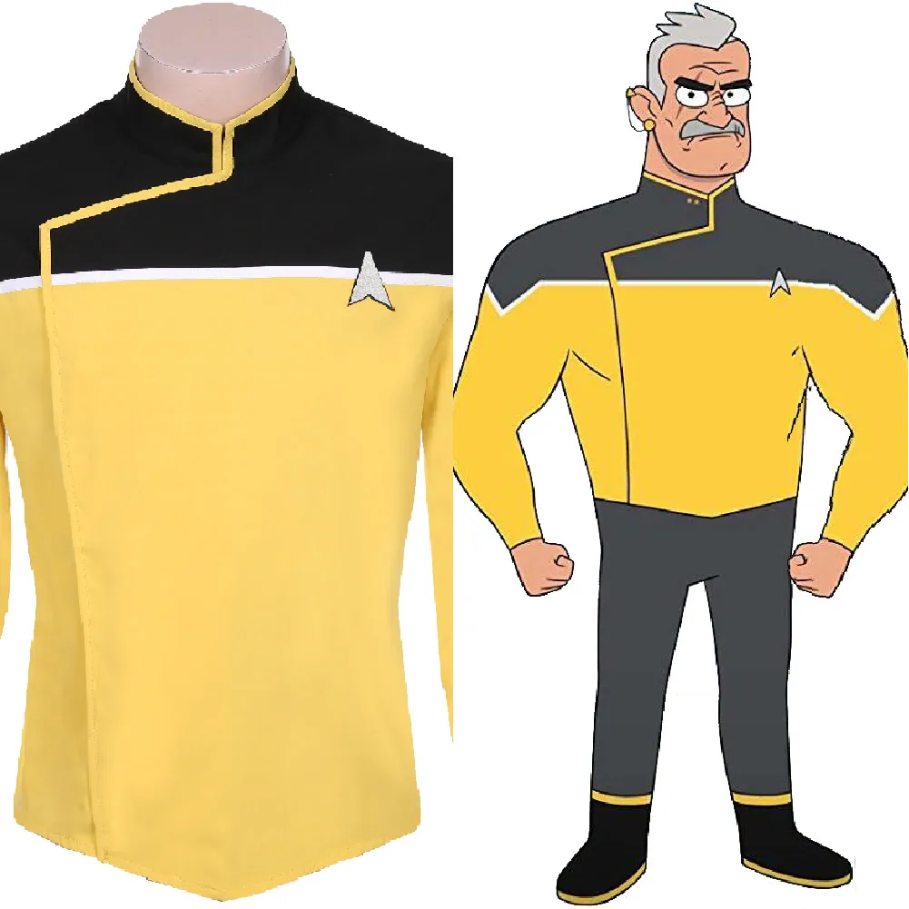 Star Cosplay Trek Lower Decks Season 1 Cosplay Costume Adult Men Coat Uniform Top Suit