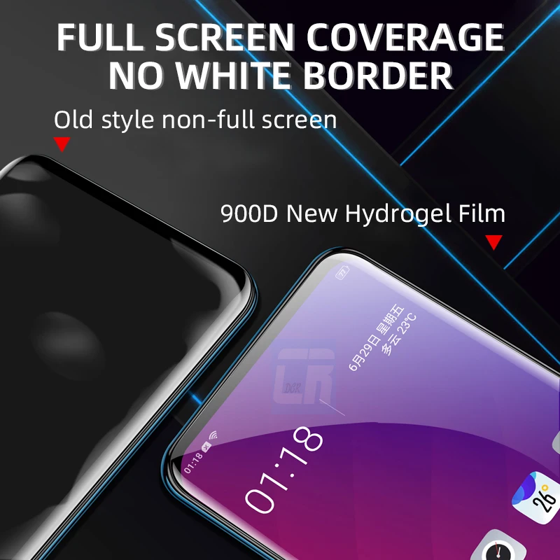 1-3Pcs Full Cover Hydrogel Film for LG V50 V40 V30 Plus Q60 K61 K51S Screen Protectors for LG Velvet K62 K52 K42 K41S Not Glass