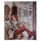 DIY картина маслом по номерам для взрослых KidsSexy красота холст Наборы ручная роспись художественная фотография домашнего декора стены подарок