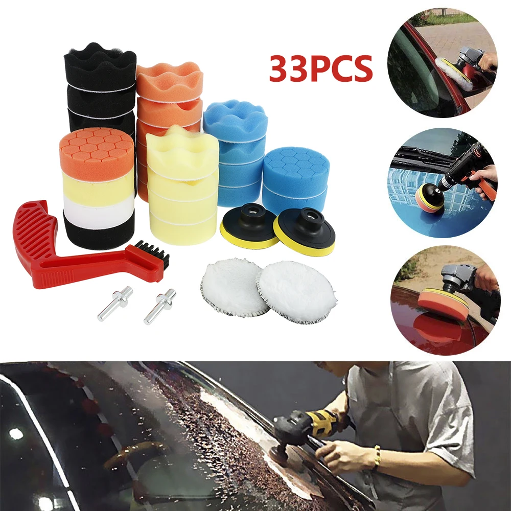 Полировщик автомобильный с губкой 3/5 дюйма для лодки автомобиля | Инструменты