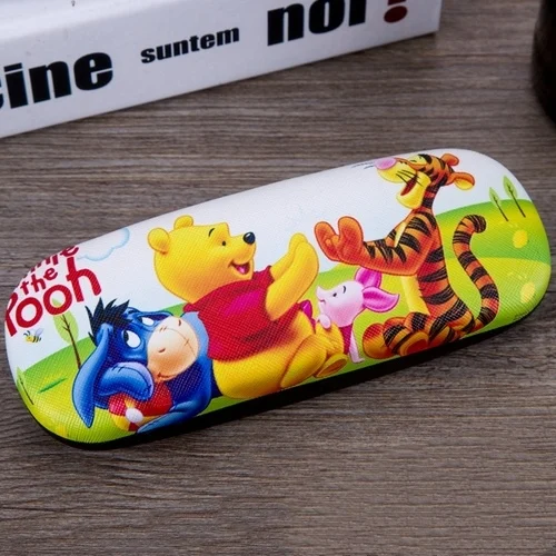 Новое поступление Дисней Медведь Винни Пух очки в виде тигра чехол для мальчиков и девочек мультфильм анимация Близорукость очки коробка
