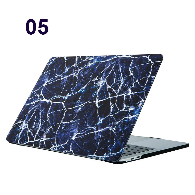 Мраморный чехол для ноутбука APPle MacBook Pro Air retina 11 12 13 15 Mac Book 15,4 13,3 дюймов с сенсорной панелью - Цвет: 05