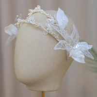new white mori hairband bride fairy headdress flower flower wedding accessories fairy hair accessories