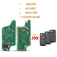 kutery 10pcs 23 buttons%c2%a0askfsk remote key circuit board for peugeot 207 408 307 308 408 citroen c2 c3 c4 picasso id46